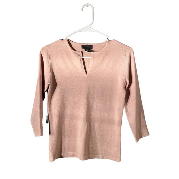 Pink Banana Republic XS Sweater Shirt with V Neck Plunge - Picture 1 of 3